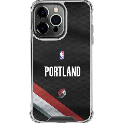 NBA Portland Trail Blazers Jersey iPhone 16 Pro Max Clear Case